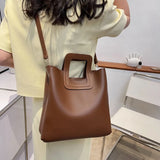 2023 Retro Tote Bag High Ladies Casual Handbag Large Capacity Messenger Small Sq