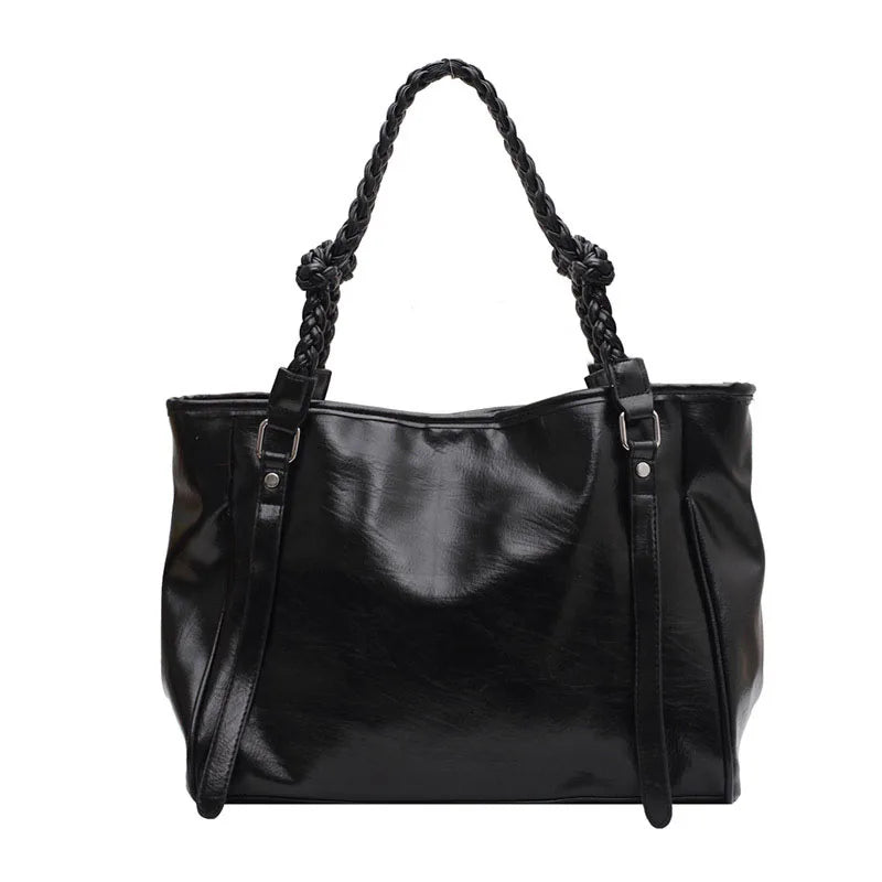 2023 Women's Leather Shoulder Bag Large Capacity Tote Messenger Bag