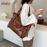2023 Women's Leather Shoulder Bag Large Capacity Tote Messenger Bag