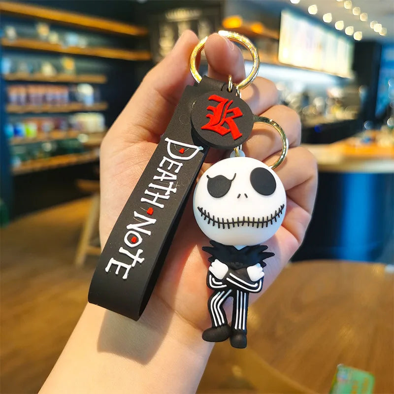 Nightmare Before Christmas Keychains Jack Sally Halloween Silicone Handbag Acces