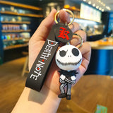 Nightmare Before Christmas Keychains Jack Sally Halloween Silicone Handbag Acces