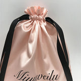 20PCS Satin Hair Pouch Jewelry Cosmetic Silk Drawstring Bag Wedding Gift