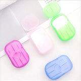 20PCS Disposable Soap Paper Hand Bath Clean Scented Slice Sheets Mini Paper Soap