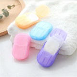 20PCS Disposable Soap Paper Hand Bath Clean Scented Slice Sheets Mini Paper Soap