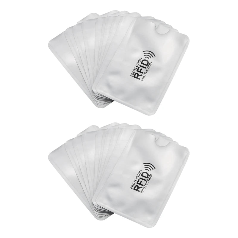 20Pcs Aluminum Foil RFID Shielding Bag NFC Credit Card Protector