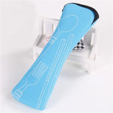 20cm Tableware Bag Portable Zipper Nylon Dinnerware Bags Outdoor Travel