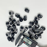 20pcs Halloween Skull Beads Acrylic 4.8mm Big Hole for Bracelet Necklace