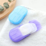 20pcs/ Box Travel Portable Disinfecting Paper Soaps Hand Wash Mini Scented Sheet