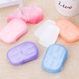 20pcs/ Box Travel Portable Disinfecting Paper Soaps Hand Wash Mini Scented Sheet