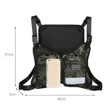 Functional Tactical Chest Bag For Men Unisex Reflective Vest Streetwear Bag