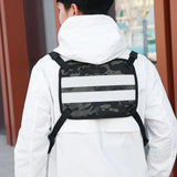 Functional Tactical Chest Bag For Men Unisex Reflective Vest Streetwear Bag