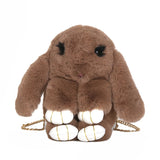 Cute Bunny Rabbit Women Shoulder Bag Crossbody Faux Fur Messenger Purse