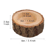 24Pcs Wooden Candle Holder for Wedding Party, Home Decor