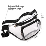 Clear Pack Waterproof Waist Bag Purse Transparent Adjustable Belt Bag