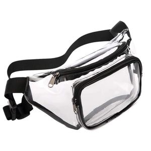 Clear Pack Waterproof Waist Bag Purse Transparent Adjustable Belt Bag