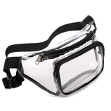 Clear Pack Waterproof Waist Bag Purse Transparent Adjustable Belt Bag