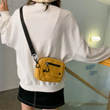 Women Casual Canvas Zipper Shoulder Bag