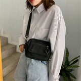 Women Casual Canvas Zipper Shoulder Bag