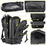 25L 3P Tactical Backpack Military Army Outdoor Bag Rucksack Men Camping