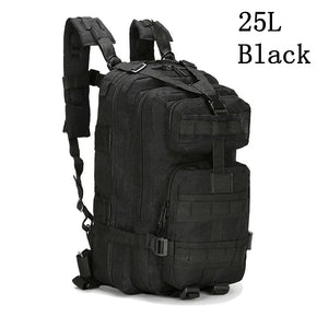 25L 3P Tactical Backpack Military Army Outdoor Bag Rucksack Men Camping