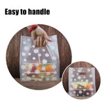 25Pcs Transparent Merchandise Bags Handle Christmas Wedding Party Candy Bag
