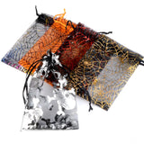 25pcs/lot Skull Halloween Organza Bag Bone Printing Party Candy Gift Packaging