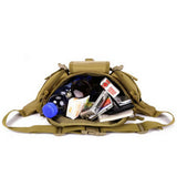 Men Waterproof Nylon Waist Fanny Pack Tactical Military Bag