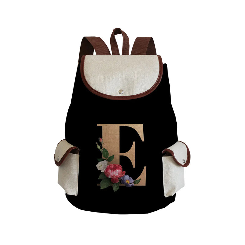 26 Letters Man Backpack Women's Beach Travel Backpack
