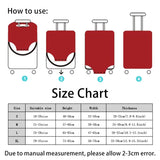 Purple Letter Luggage Cover 18''-32'' Protective Scratch Dust-proof Elastic