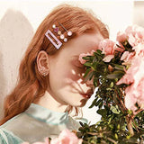 28 PCS Pearls & Acrylic Resin Hair Clips Barrettes