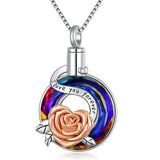Crystal Silver Heart Tree Dolphin Pendant Necklace
