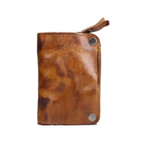 28GD PU Leather Key Case Holder Pocket Key Ring Bag Chain Purse Waist Bag