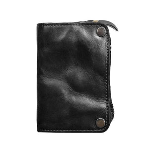 28GD PU Leather Key Case Holder Pocket Key Ring Bag Chain Purse Waist Bag