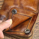 28GD PU Leather Key Case Holder Pocket Key Ring Bag Chain Purse Waist Bag