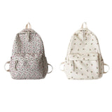 28GD Women's Backpack Nylon Travel Bookbag Floral Print Medium Size