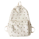 28GD Women's Backpack Nylon Travel Bookbag Floral Print Medium Size
