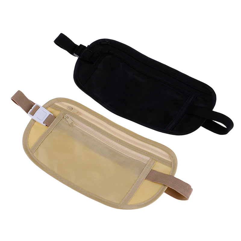 2Colors Invisible Travel Waist Packs Waist Pouch Hidden Security Wallet