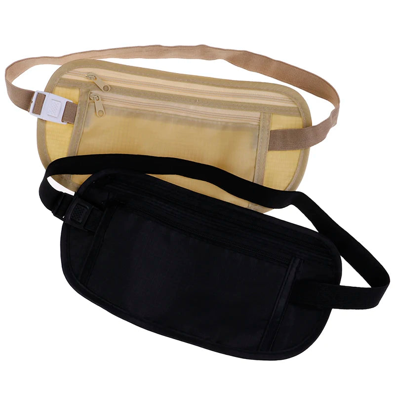 2Colors Invisible Travel Waist Packs Hidden Security Wallet