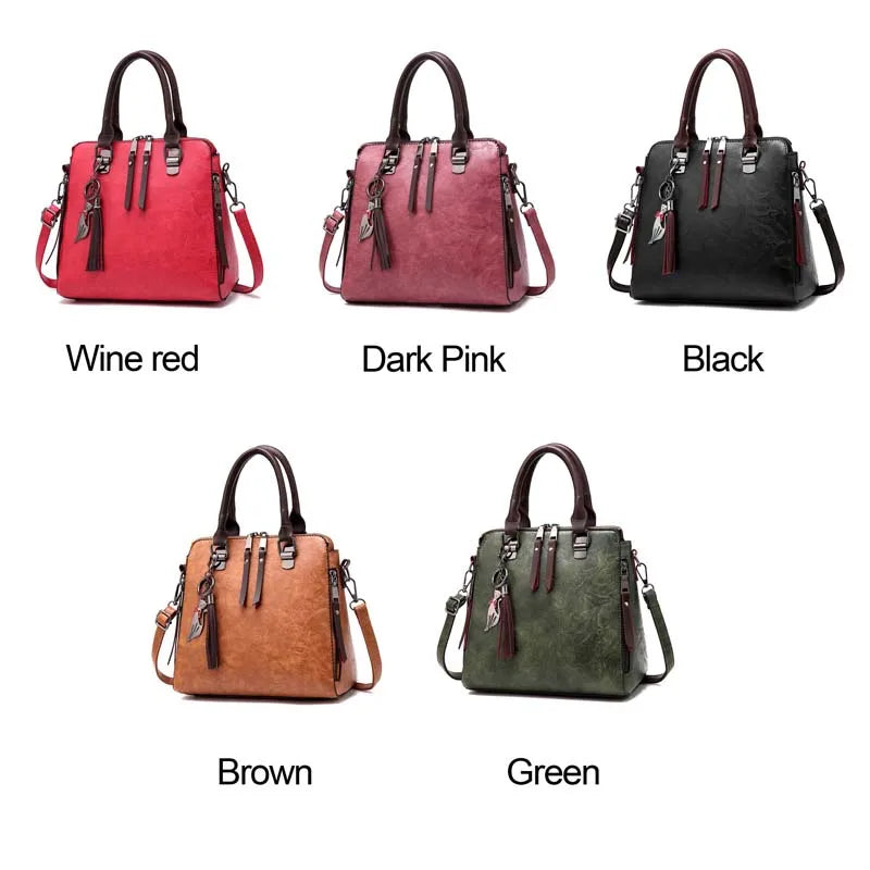Bohemia Straw+Leather Handbag Rattan Beach Circle Shoulder Bag