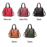 Bohemia Straw+Leather Handbag Rattan Beach Circle Shoulder Bag