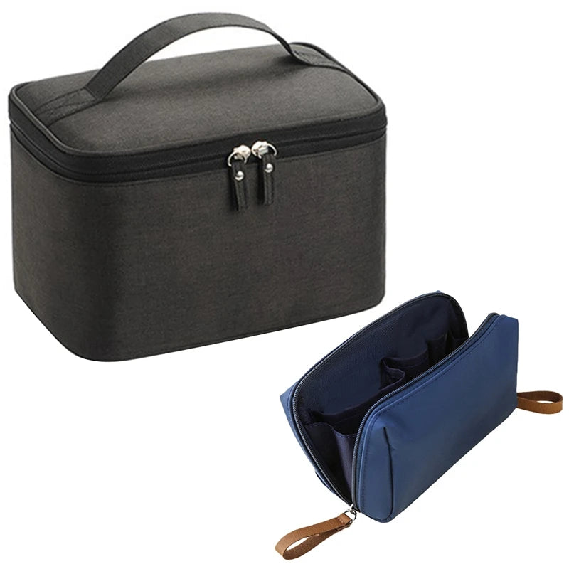 2PCS Travel Cosmetic Bag For Men Women Makeup Bags
