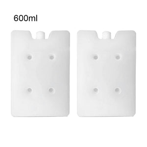 2PCS Portable Cooler Box Lunch Bag Picnic Fruit Freezer Stay Fresh Ice Blocks