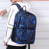 College Waterproof Backpack USB Charging Laptop Bag