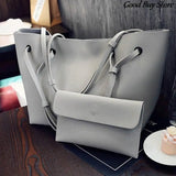 2PCS Women Bags Sets Handbags Large Capacity Shoulder Bag Leather Crossbody
