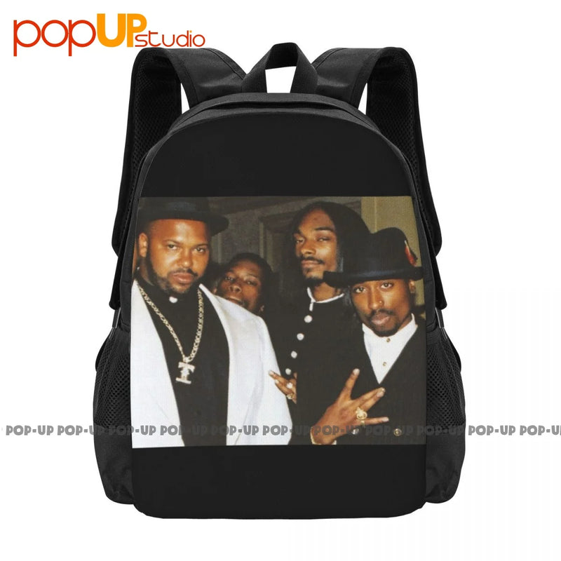 2Pac Death Row Records 2Pac Backpack Large Capacity Gym Bag