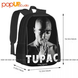 2Pac Shakur Backpack Large Capacity Foldable Gym Tote Bag