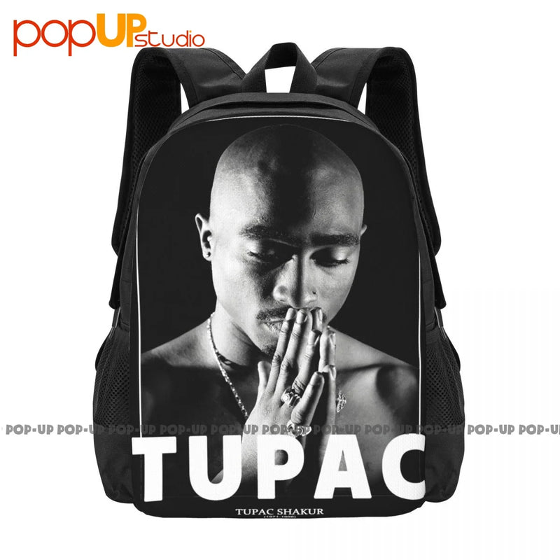 2Pac Shakur Backpack Large Capacity Foldable Gym Tote Bag