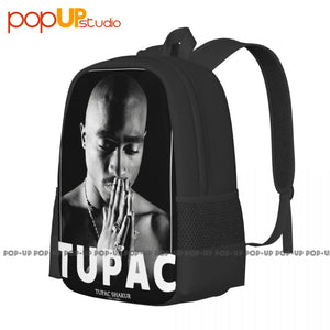 2Pac Shakur Backpack Large Capacity Foldable Gym Tote Bag