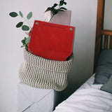 2Pc Cosmetic Organizer Purse Insert Bag Felt Fabric Storage Pouch