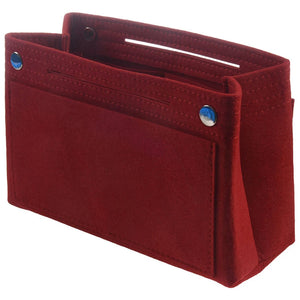 Multifunction Handbag Organizer Purse Insert Bag With Makeup Bag Red